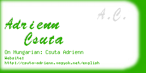 adrienn csuta business card